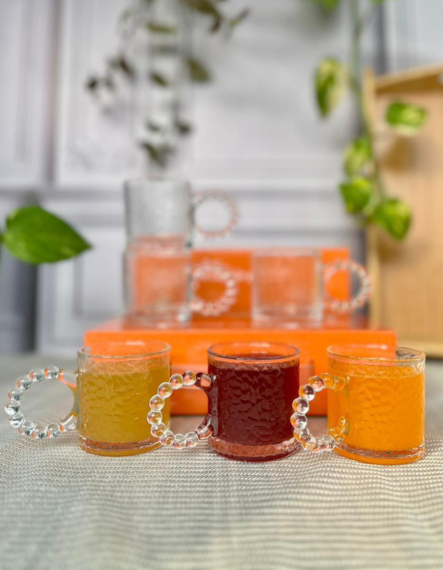 فنجان دسته مرواریدی