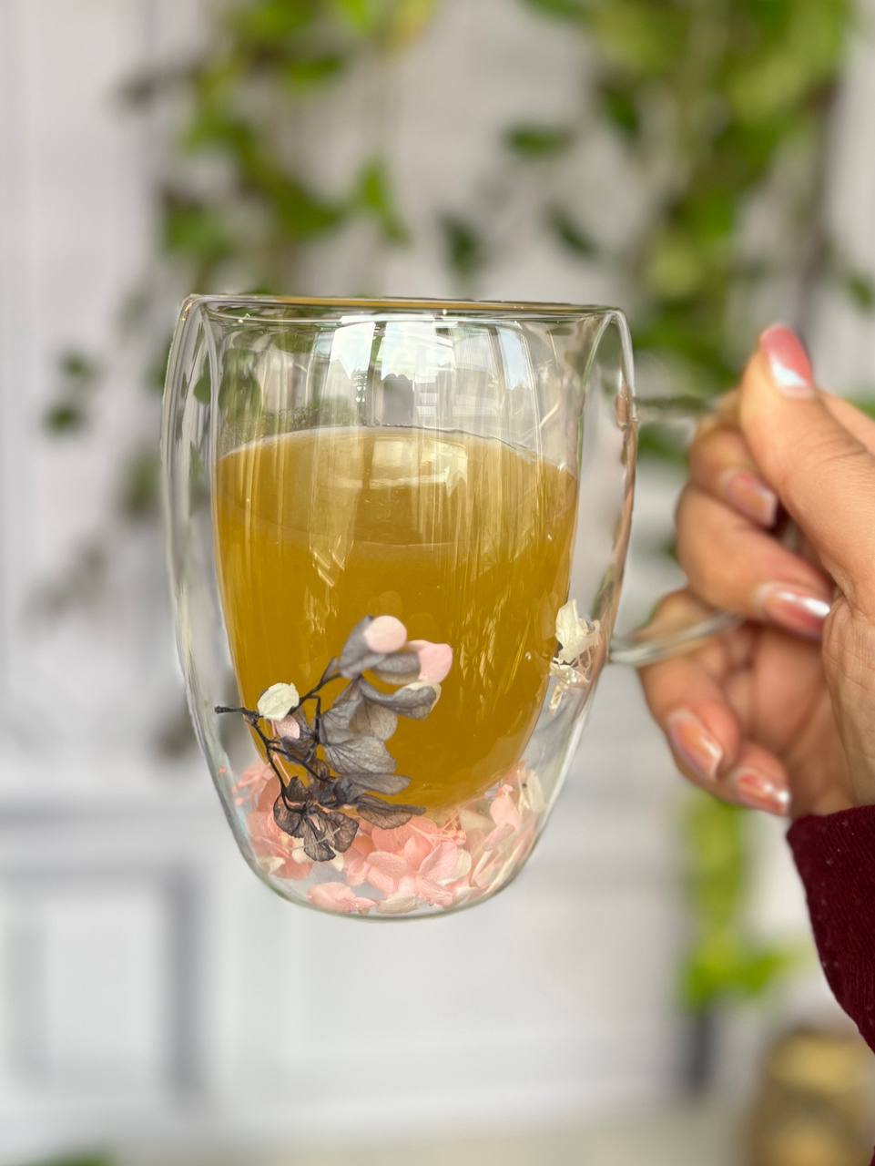 ماگ دوجداره گلدار