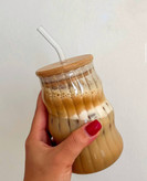 خرید ماگ اسموتی پیرکس نی دار درب بامبو