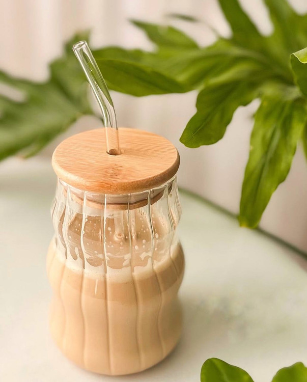 ماگ اسموتی پیرکس نی دار درب بامبو