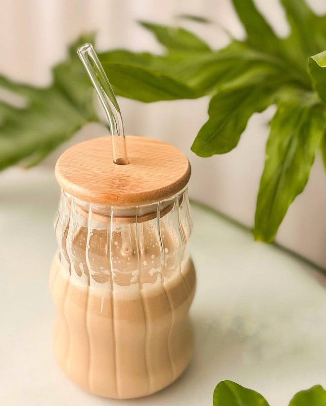 ماگ اسموتی پیرکس نی دار درب بامبو