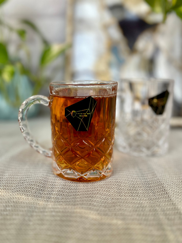 استکان کریستال پوگین pougine مدل سزار دسته دار