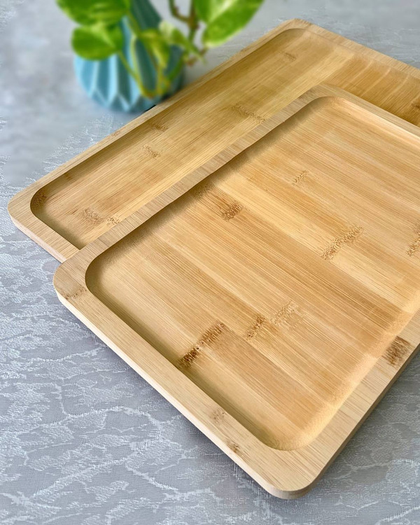 خرید دیس مستطیل مزه خوری بامبو ۲۰ در ۳۰