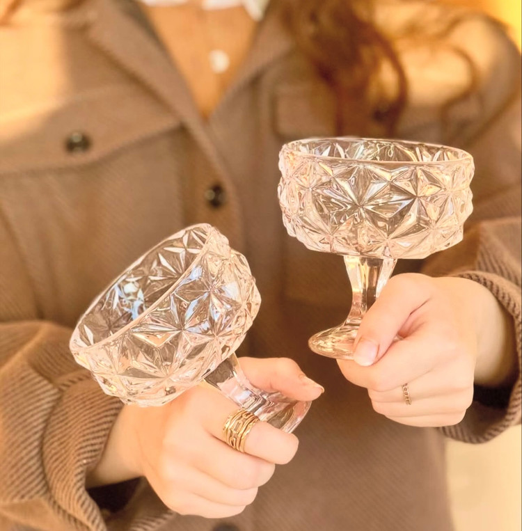 بستنی خوری و دسر خوری بلور پایه دار بلینک مکس blink max