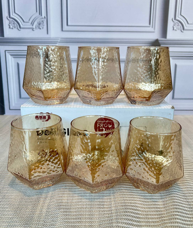 لیوان چند ضلعی برند دلی گلس deli glass