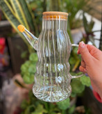 خرید روغن ریز پیرکس طرح شیار دار درب بامبو ۱۰۰۰ میل