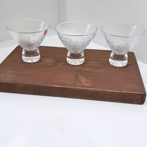 بستنی خوری و دسرخوری بلوری سه تایی برند دنی هوم Danny home