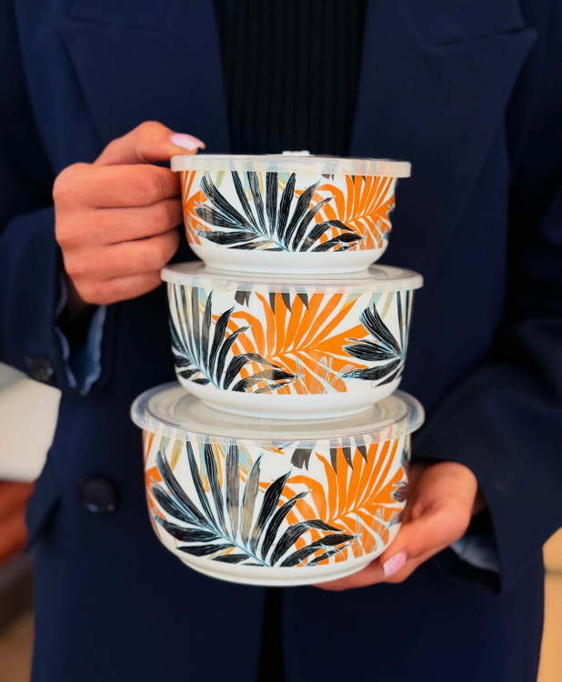 ظرف نگهدارنده سرامیکی سه تایی برند دنی هوم Danny home