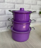 قابلمه روحی کوچک ۳ عددی آلومینیومی