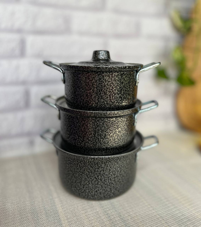 قابلمه کوچک ۳ عددی آلومینیومی