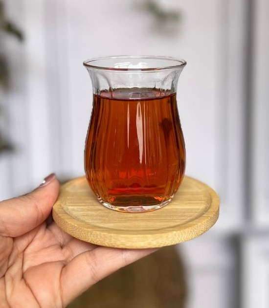 خرید نعلبکی و زیر لیوانی بامبو گرد