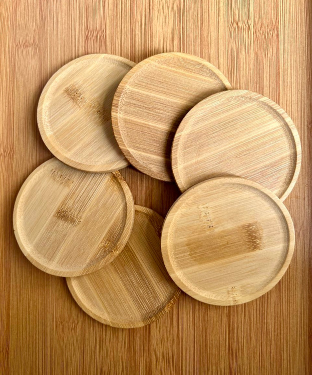 زیر لیوانی گرد بامبو