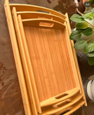 سینی بامبو دسته دار