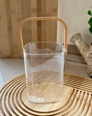 جایخی و یخدان پیرکس مربع ساده دسته بامبو