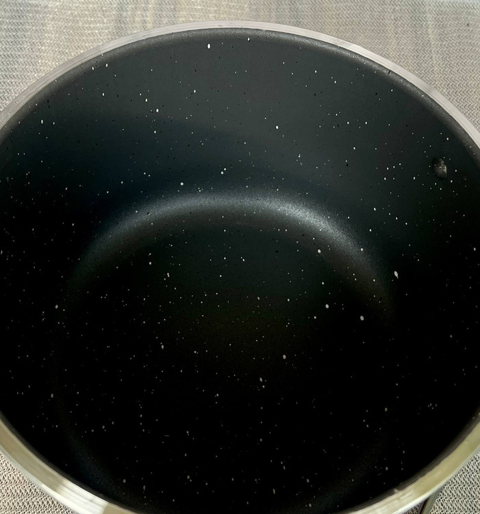 قابلمه تفلون و نسوز دسته طلا سایز ۳۰ درب شیشه ای