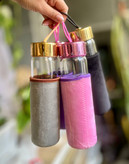 بطری شیشه ای روکش دار