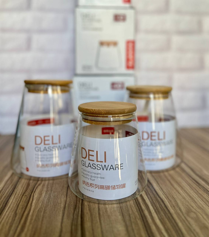 بانکه پیرکس درب بامبو برند دلی گلس deli glass