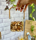 یخدان پیرکس مربع دسته بامبو