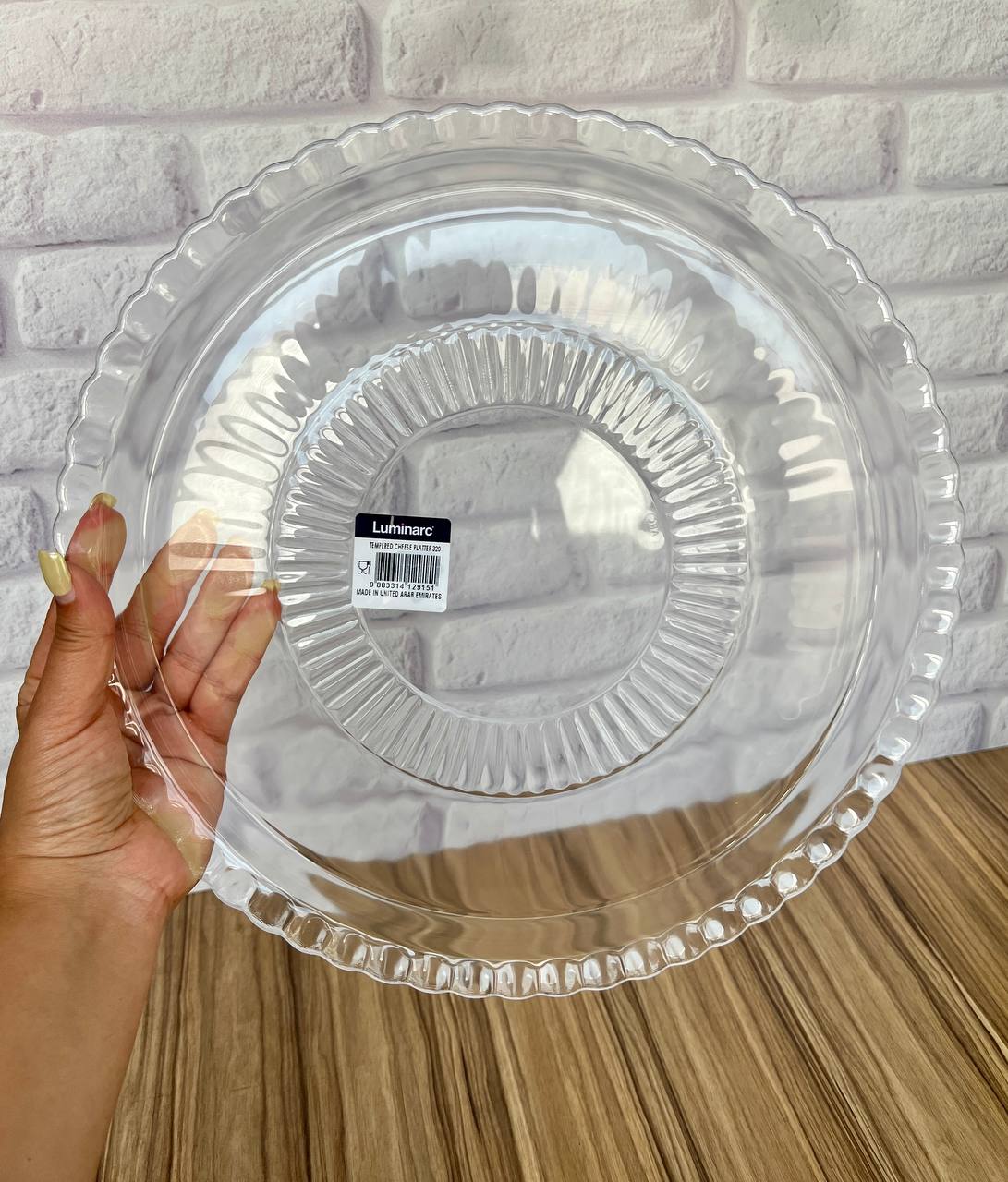 خرید دیس و سینی گرد کریستال صفحه کلاج لومینارک luminarc