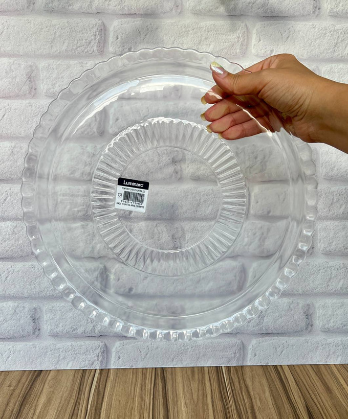 دیس و سینی گرد کریستال صفحه کلاج لومینارک luminarc