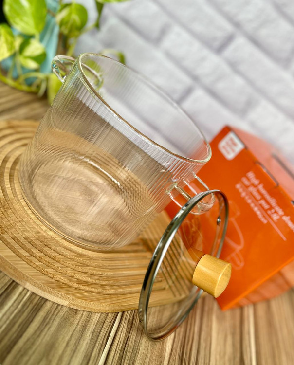 قابلمه پیرکس راه راه شعله مستقیم ۲/۶ لیتر