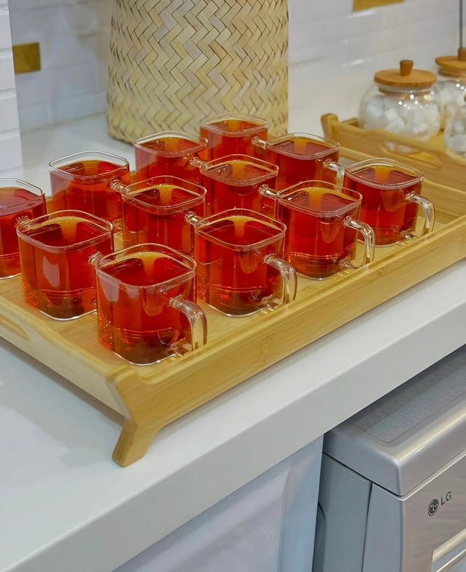 استکان پیرکس مربع دلی گلس deli glass