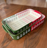 تابه سرامیکی مستطیلی دو رنگ