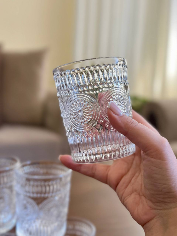 لیوان دلی گلس طرح خورشید