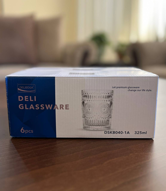 خرید لیوان دلی گلس deli glass طرح خورشید