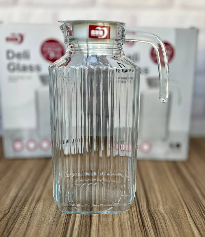 پارچ در دار یخچالی دلی گلس deli glass