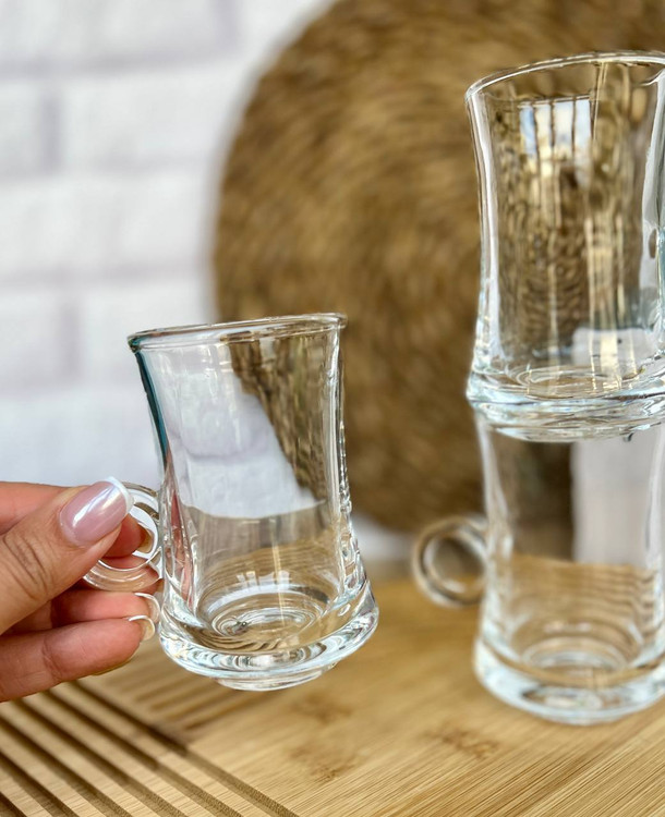 استکان و فنجان کمر باریک دلی گلس