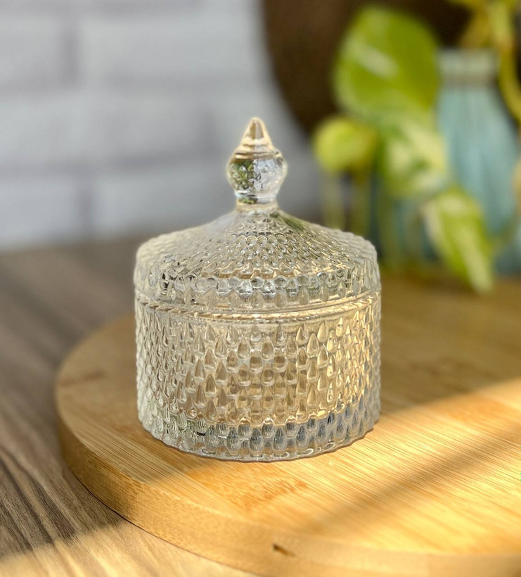 قندان کوچک درب دار برند دلی گلس deli glass