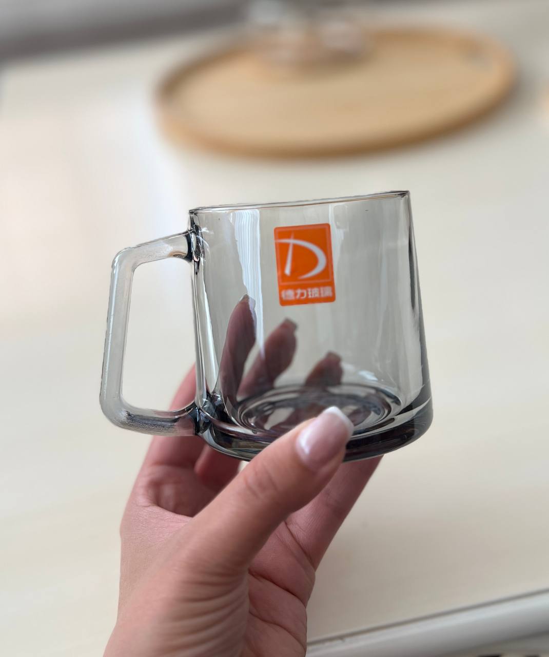 خرید لیوان دودی دسته دار دلی گلس deli glass