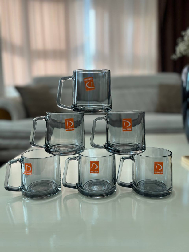 لیوان دودی دسته دار دلی گلس deli glass