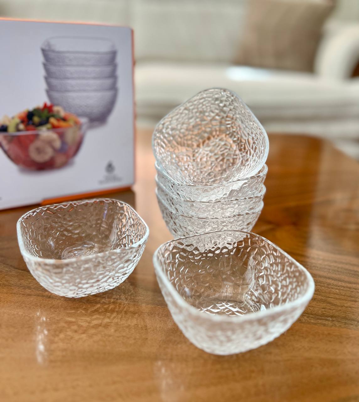 کاسه و پیاله مربع یخی دلی گلس deli glass