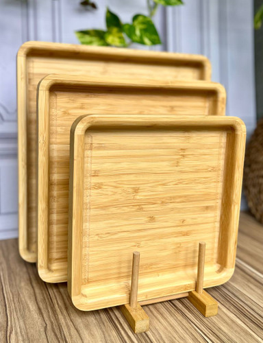 سینی بامبو مربع