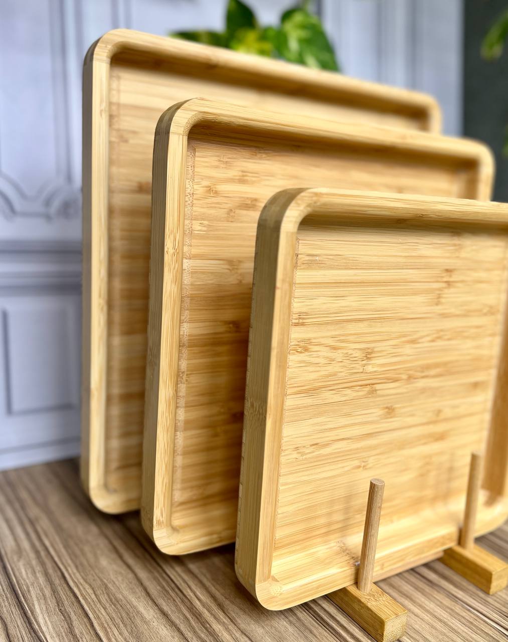 خرید سینی بامبو مربع