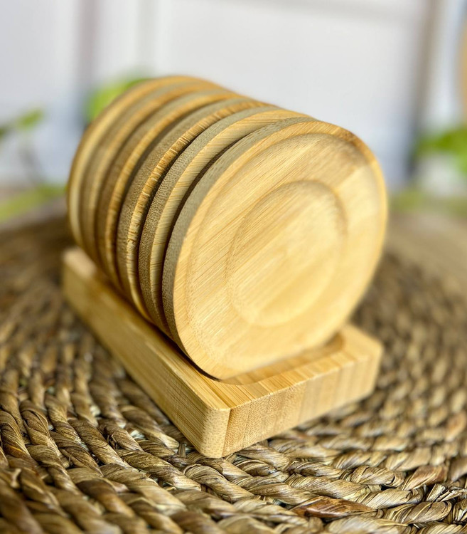 استند نعلبکی و زیر لیوانی بامبو