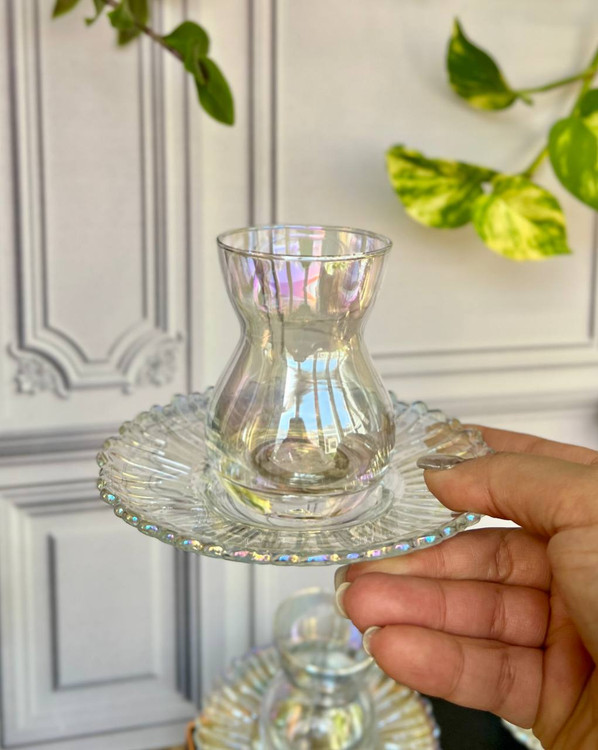 ست فنجان و نعلبکی کمر بار هولوگرامی