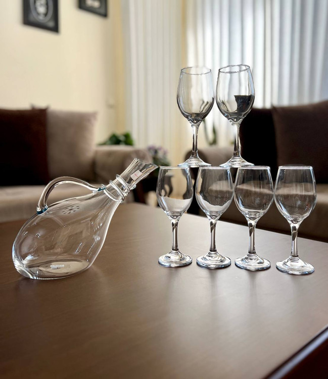 ست تنگ و گیلاس خوری دلی گلس