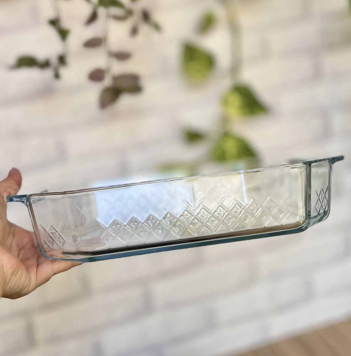 تابه و ظرف پیرکس هشت ضلعی طرحدار بورجام borcam کد ۵۹۹۷۴