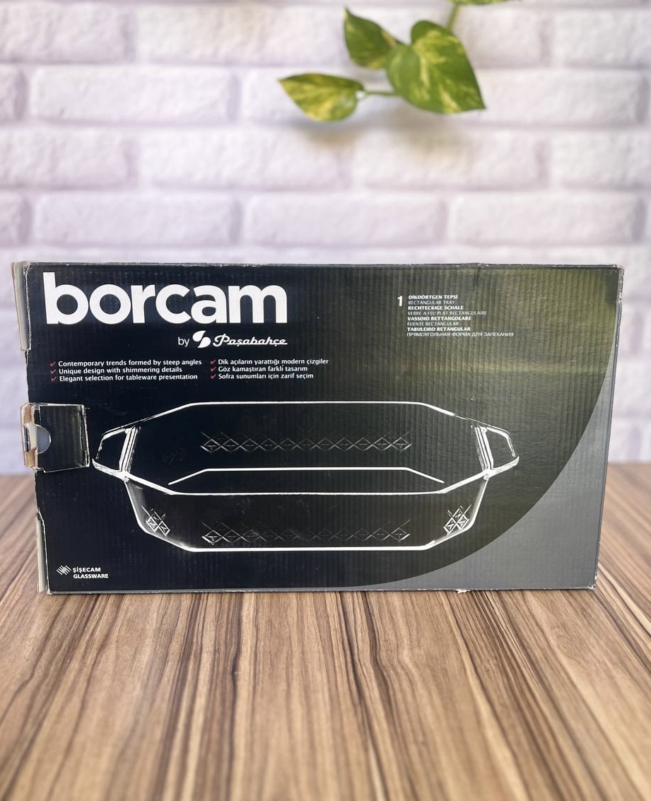 خرید تابه و ظرف پیرکس هشت ضلعی طرحدار پاشاباغچه بورجام borcam کد ۵۹۹۷۴