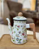 قوری یا کتری لعابی دسته بامبو