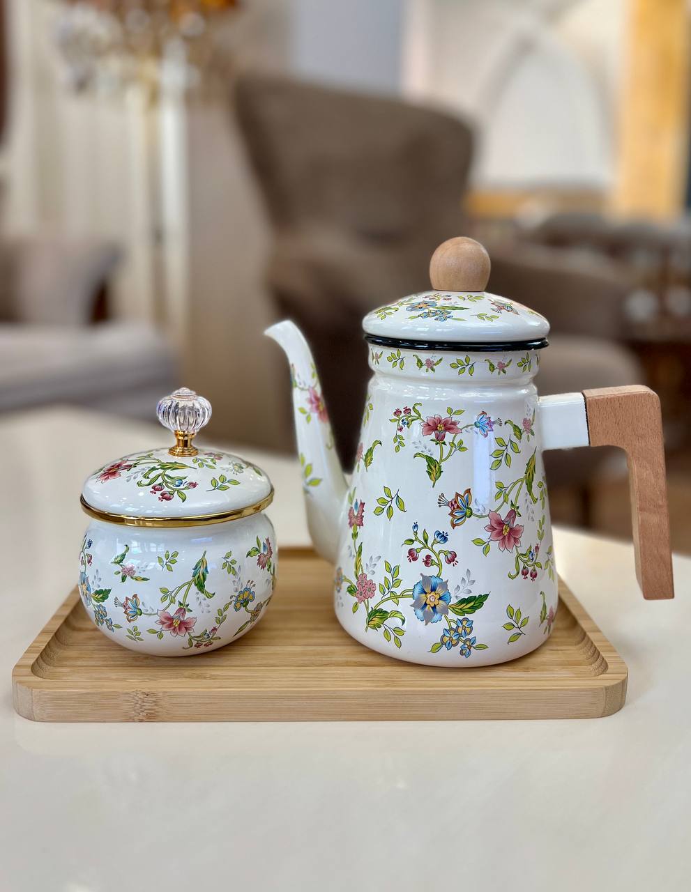 قندان لعابی طرح گل