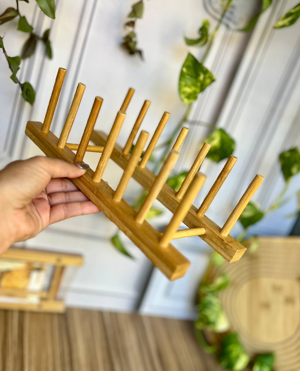 نظم دهنده بشقاب بامبو