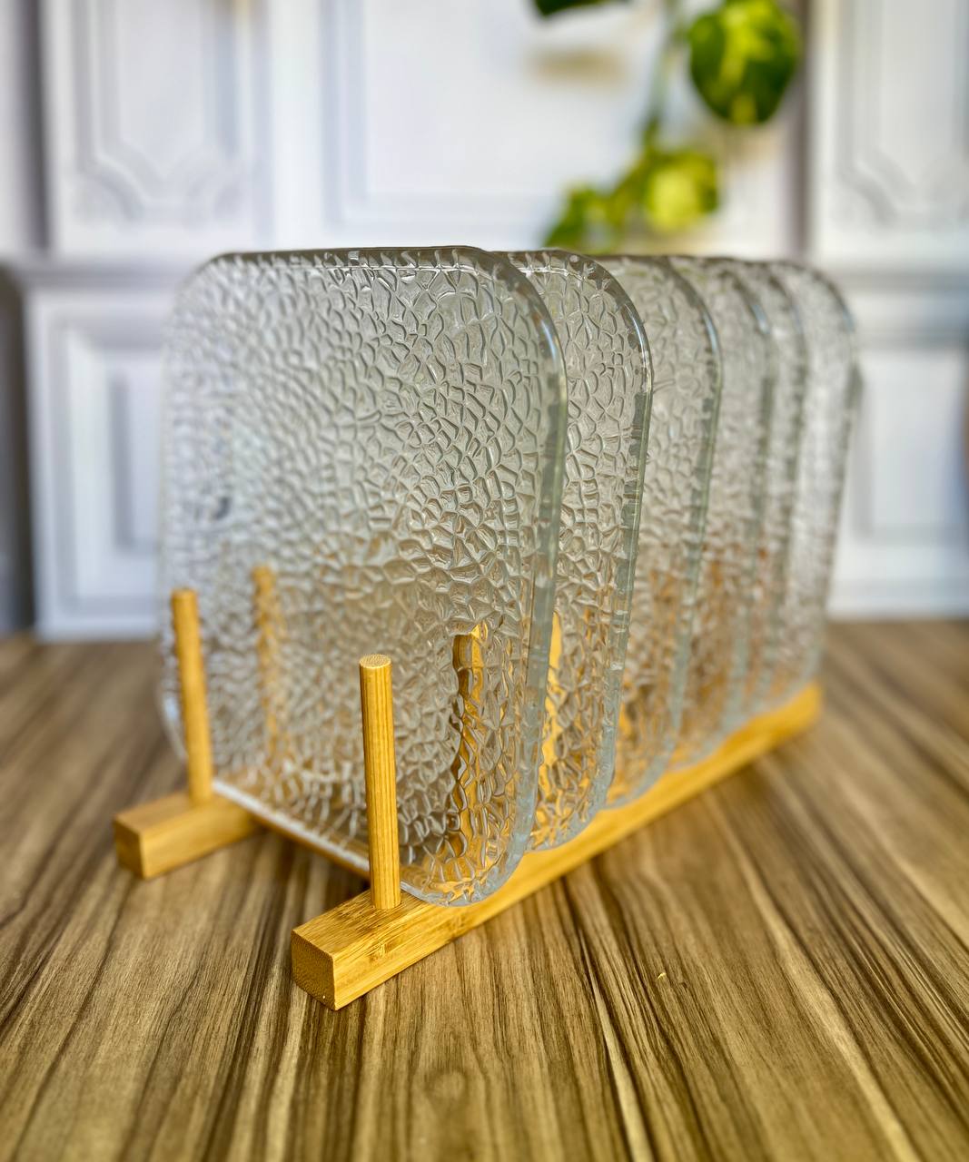 استند بشقاب بامبو