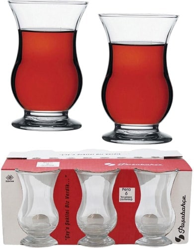 استکان کمر باریک پایه دار پاشاباغچه