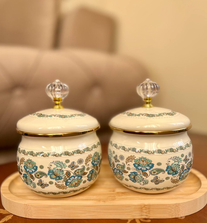 قندان لعابی طرح دار در الماسی