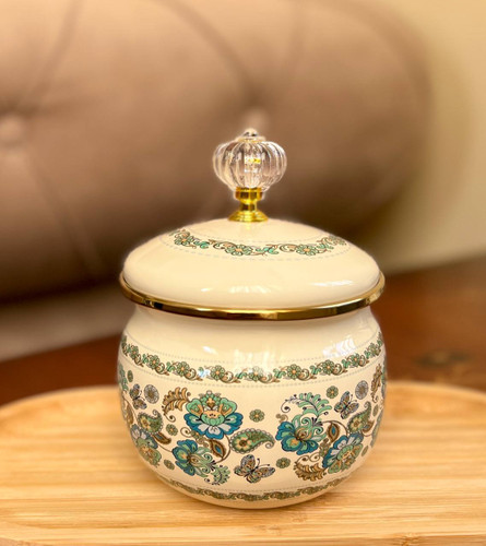 قندان لعابی طرح پروانه در الماسی