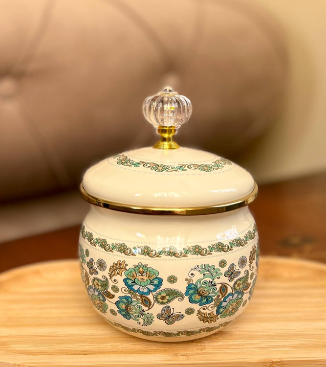 قندان لعابی طرح پروانه در الماسی